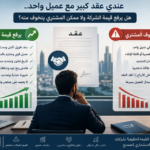 تقييم شركات وعقد كبير مع عميل واحد