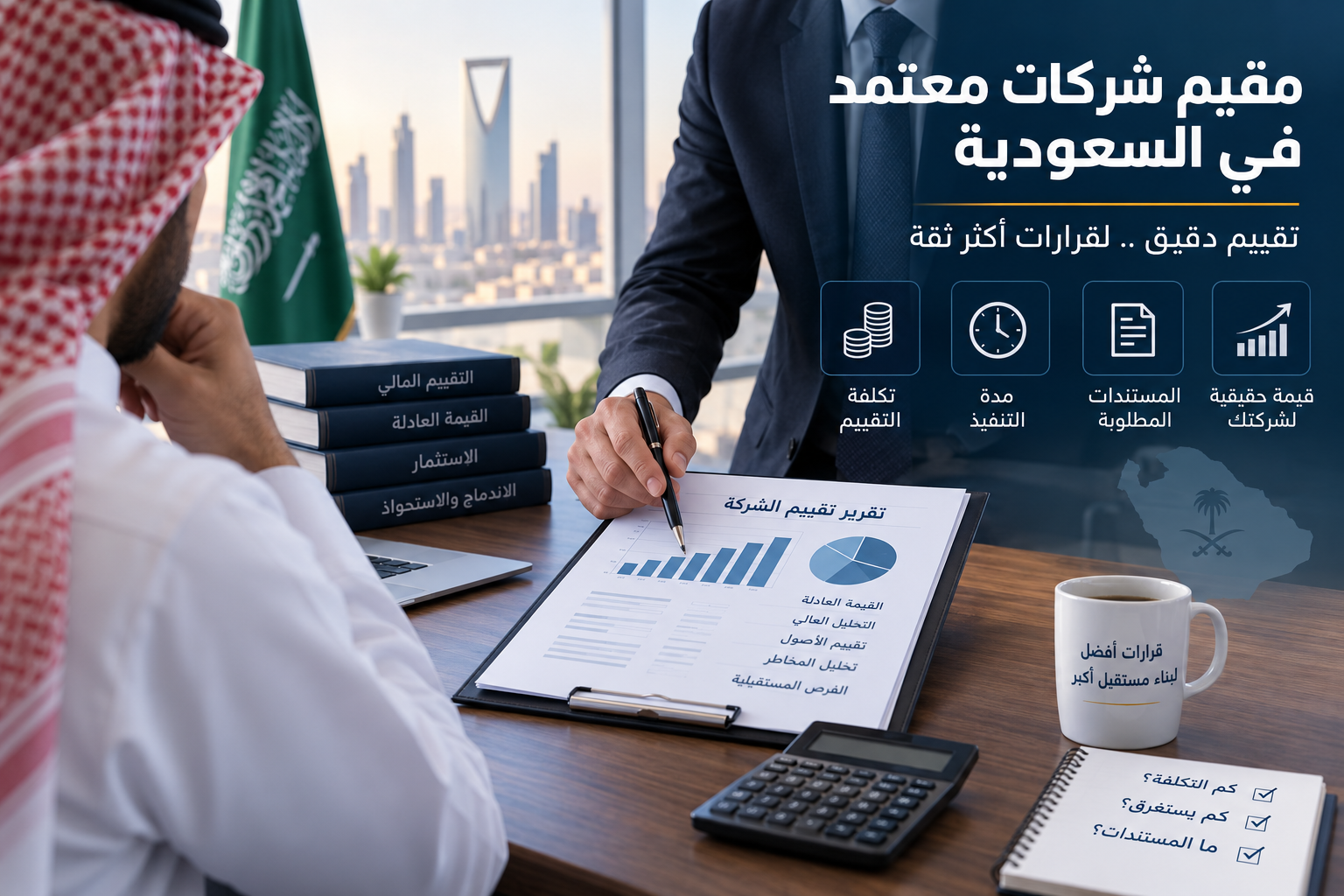 مقيم شركات معتمد فى السعودية وتقييم الشركة